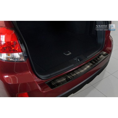 Накладка на задний бампер (черная) Subaru Outback IV (2009-2014) бренд – Avisa главное фото